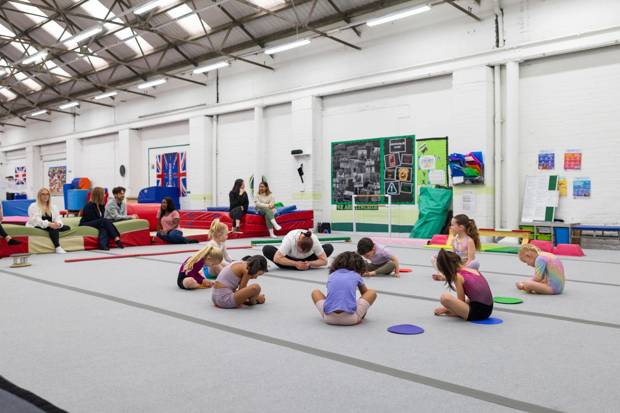Group community fitness activity